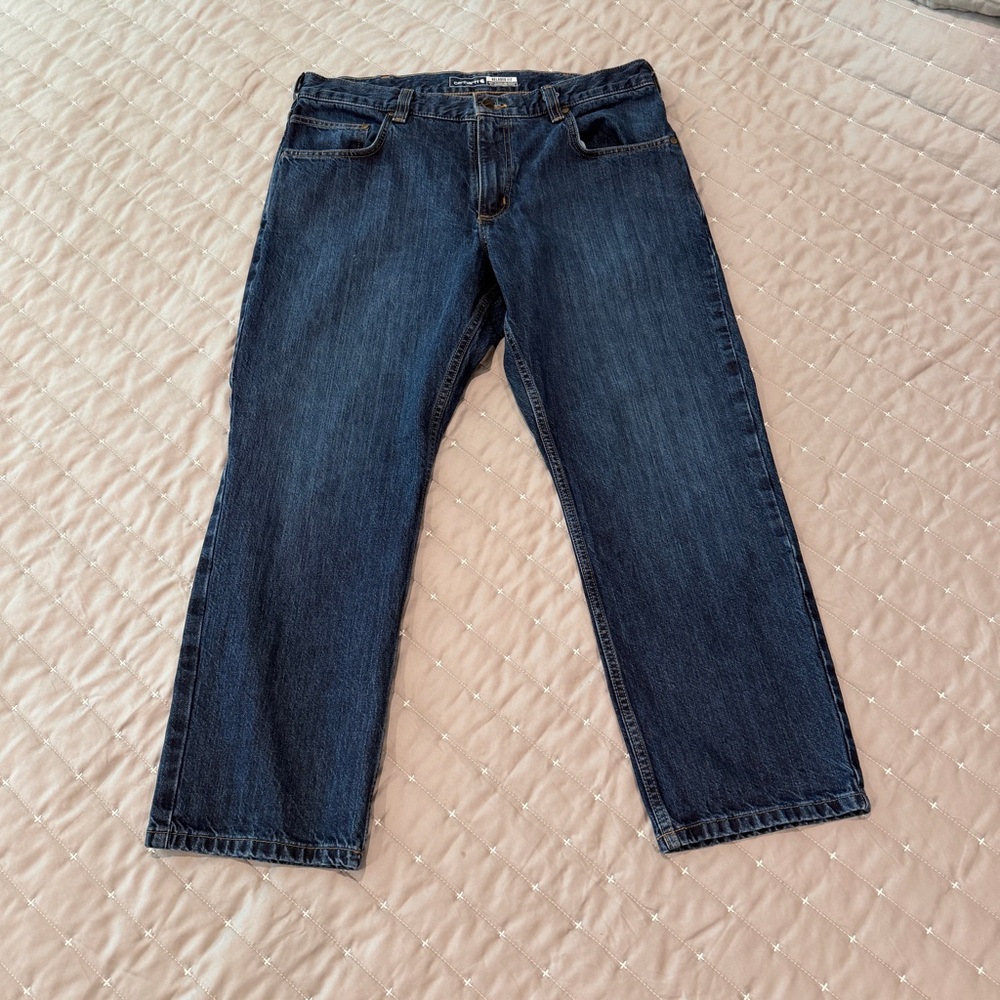 Carhartt Men's Indigo Straight-Leg Jeans
